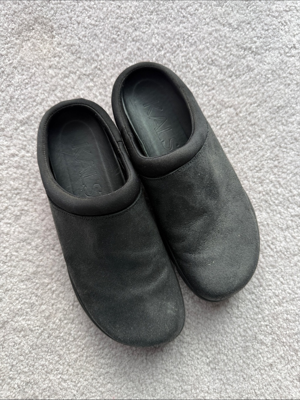 Black Slip-On Clog Shoes